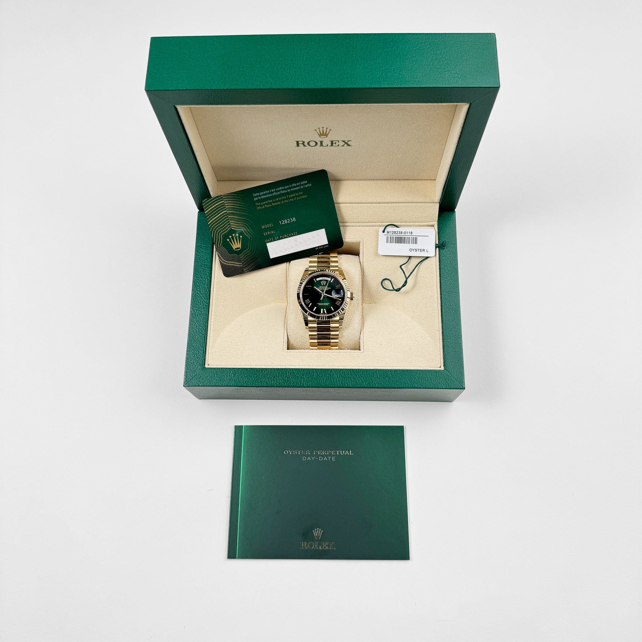 Day-Date Yellow Gold Green Ombré Dial 36mm Product Image 10