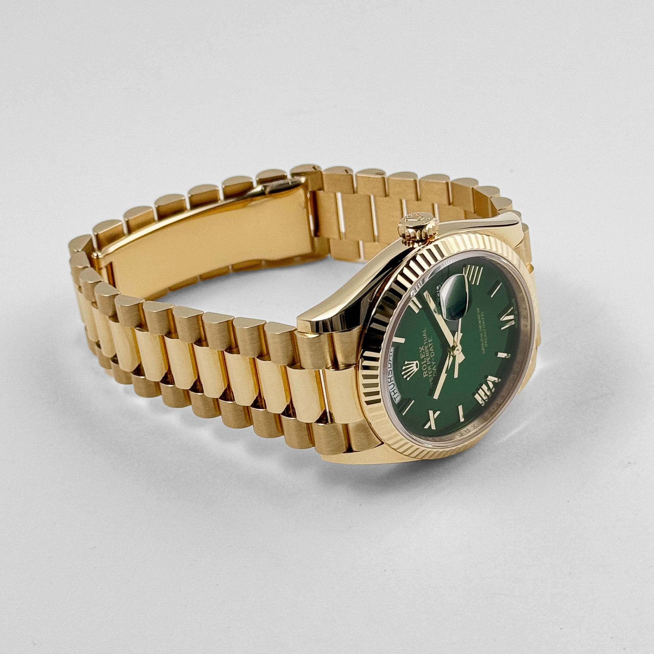 Day-Date Yellow Gold Green Ombré Dial 36mm Product Image 3