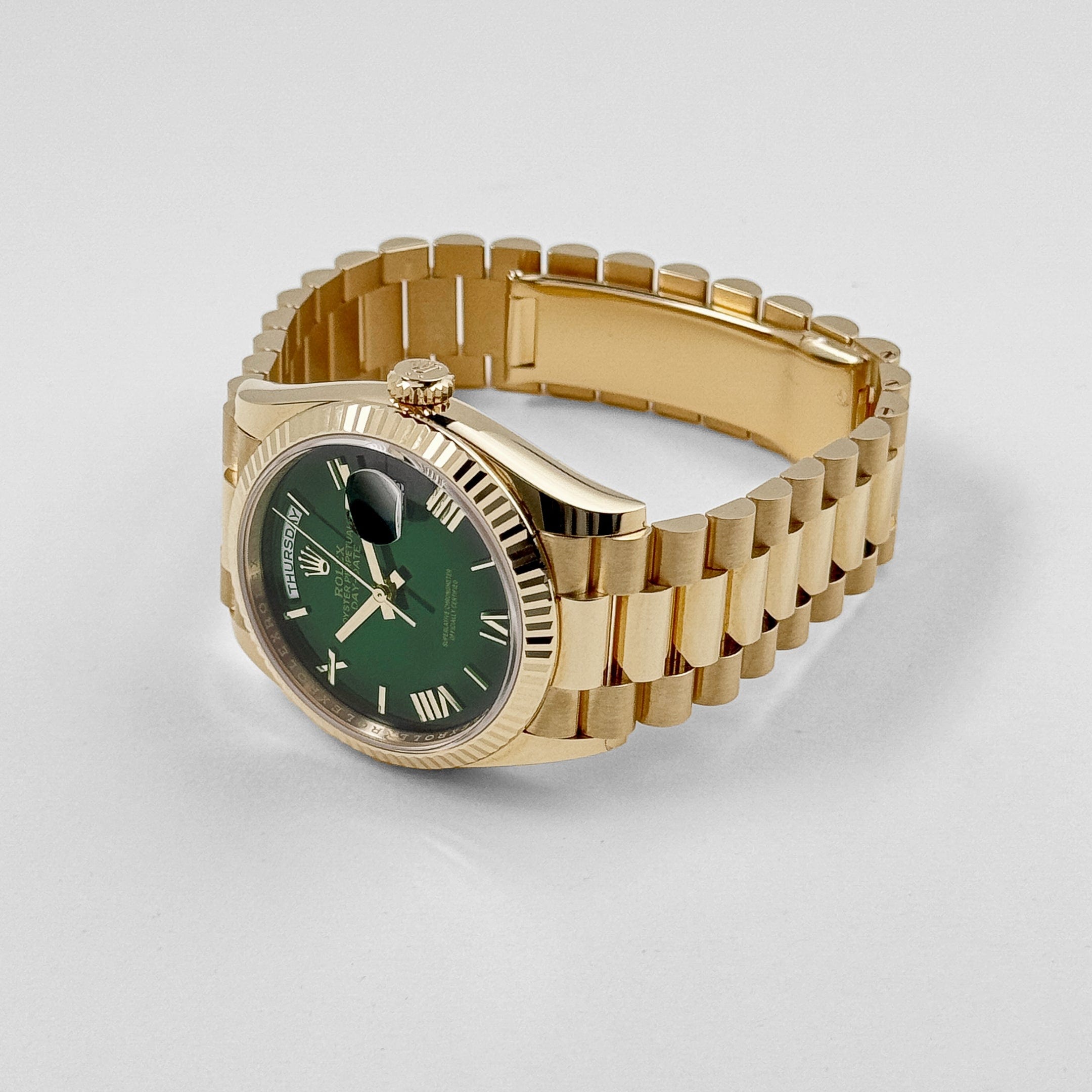 Day-Date Yellow Gold Green Ombré Dial 36mm Product Image 2