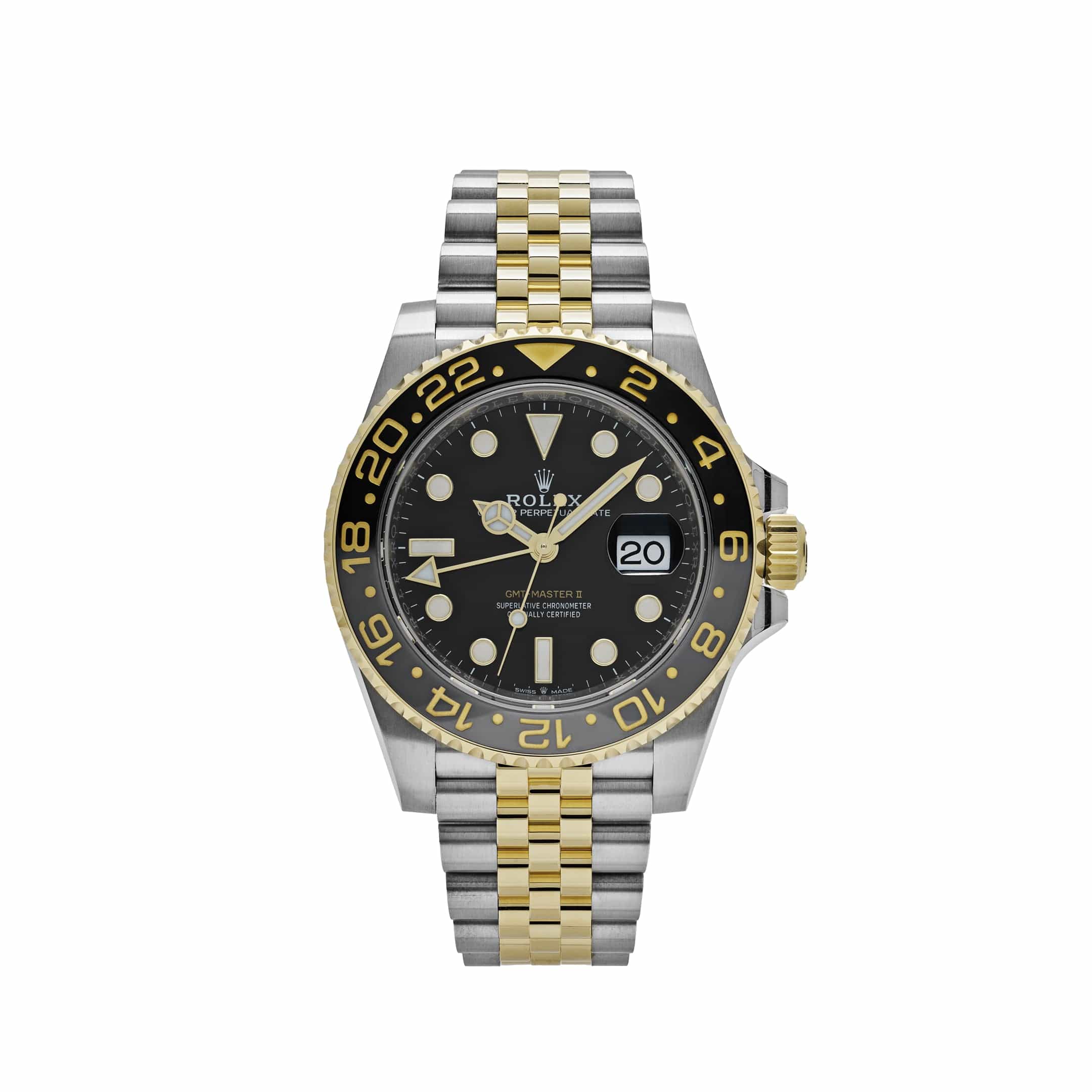 GMT-Master II Yellow Gold & Steel Jubilee Black Dial 40mm Product Image 1