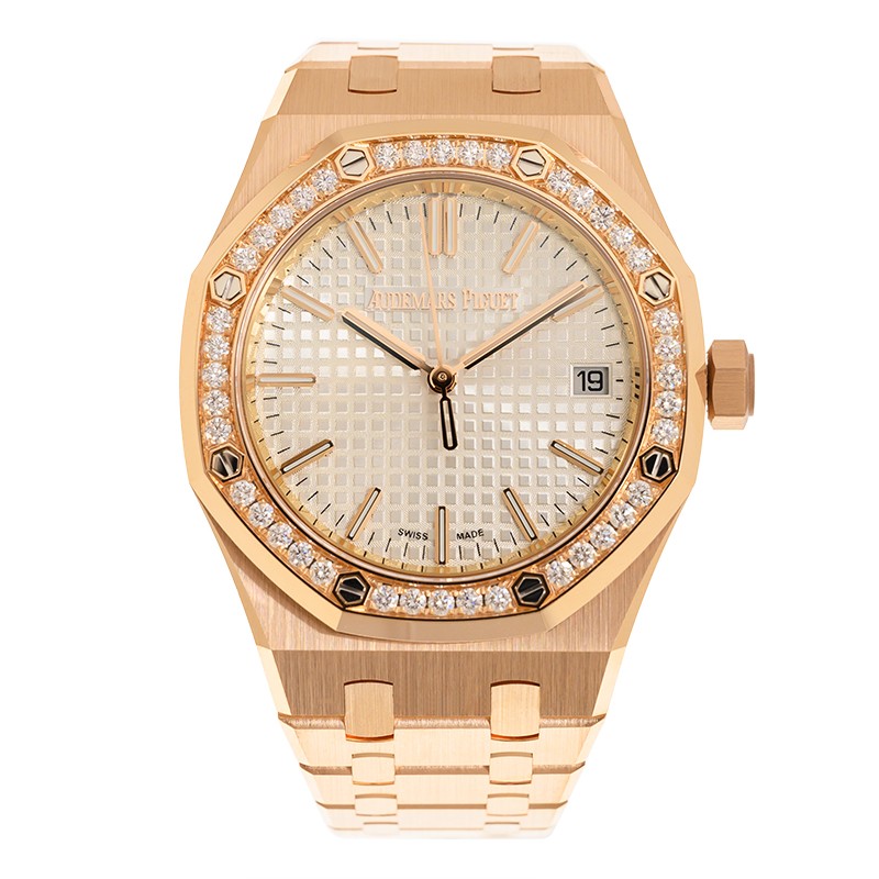 Royal Oak Rose Gold Diamond Silver Dial 37mm Product Image 1