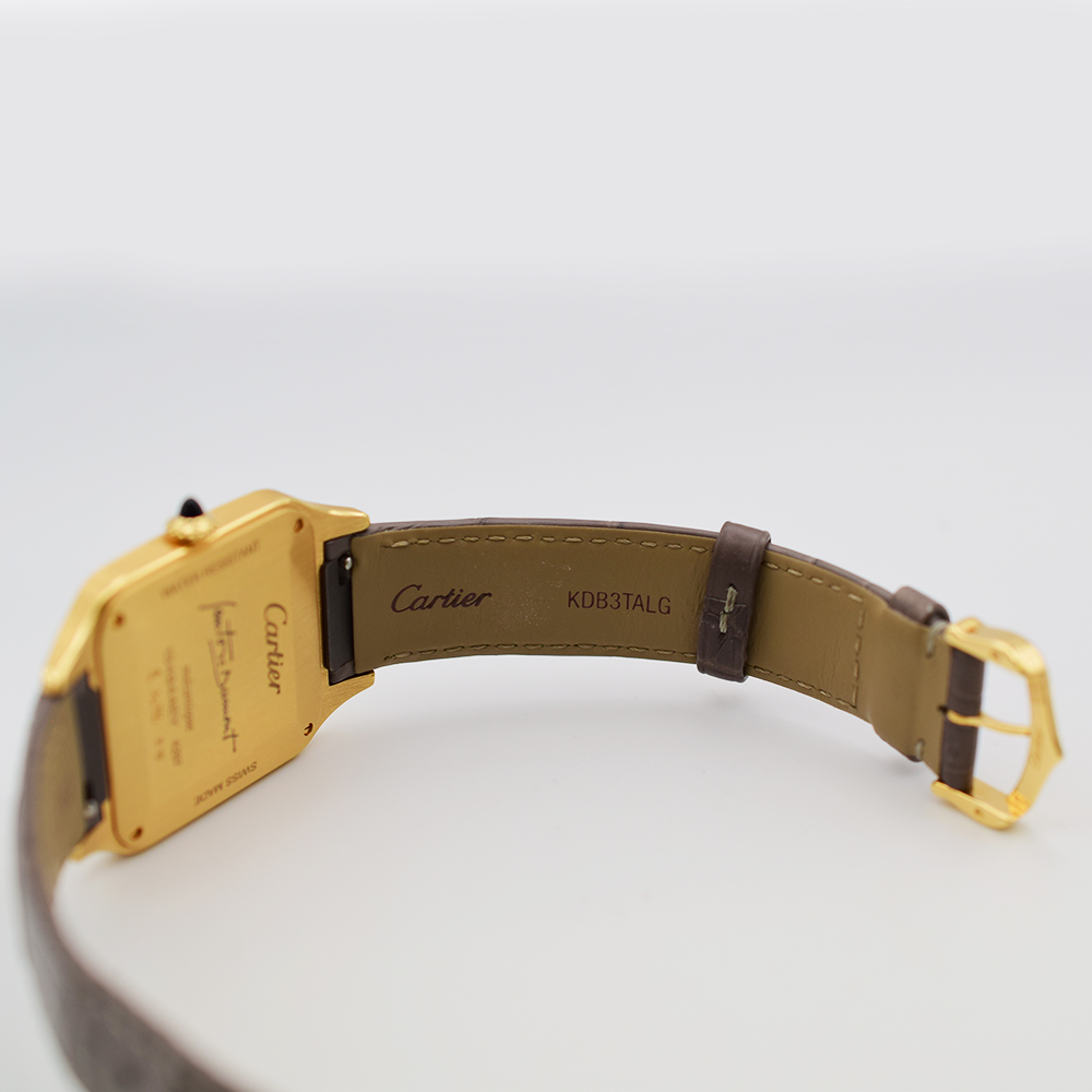 Santos-Dumont Yellow Gold Taupe Grey Dial Limited Edition 31mm Product Image 5