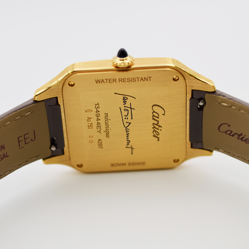 Santos-Dumont Yellow Gold Taupe Grey Dial Limited Edition 31mm Product Image 8