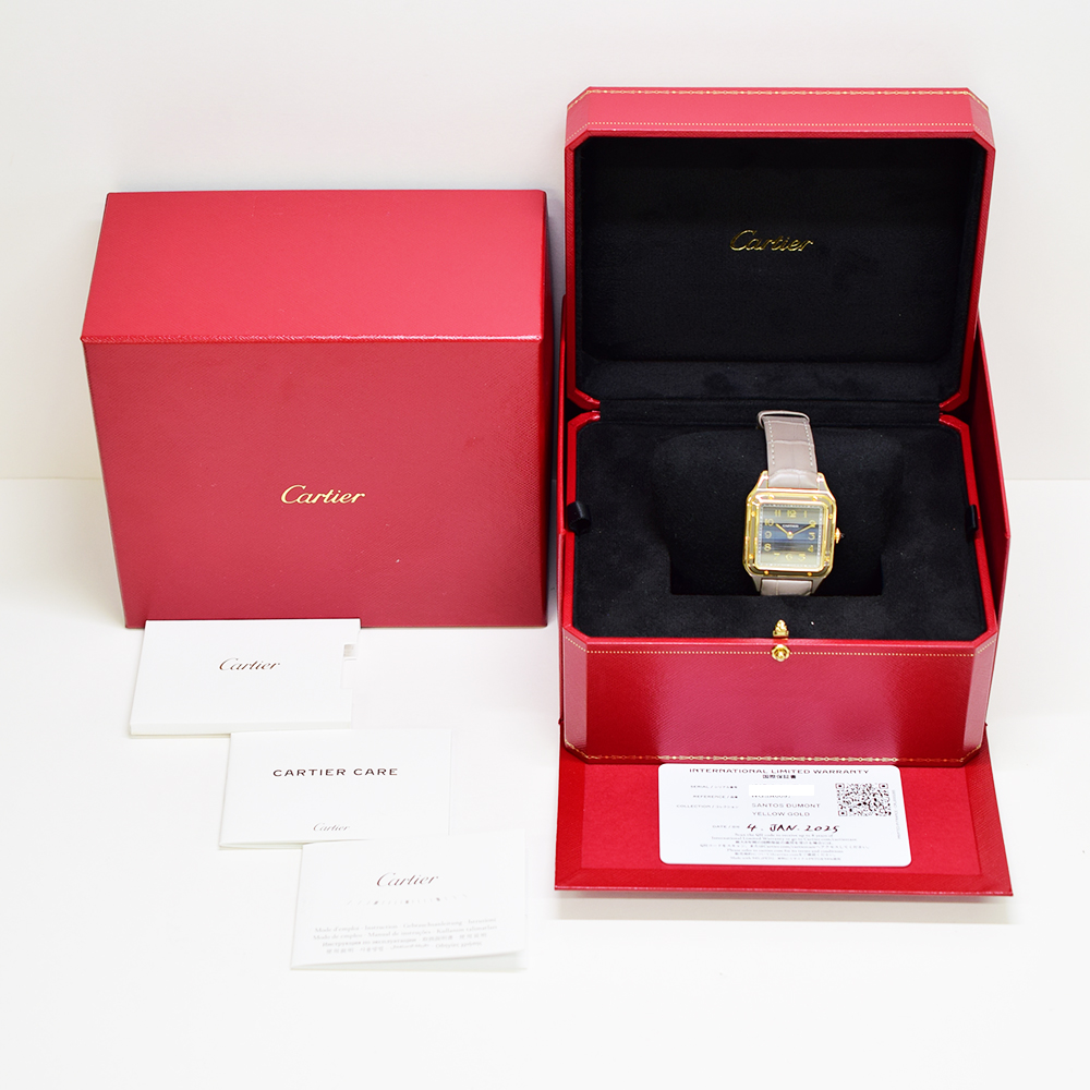 Santos-Dumont Yellow Gold Taupe Grey Dial Limited Edition 31mm Product Image 10