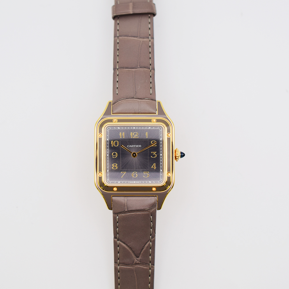 Santos-Dumont Yellow Gold Taupe Grey Dial Limited Edition 31mm Product Image 1