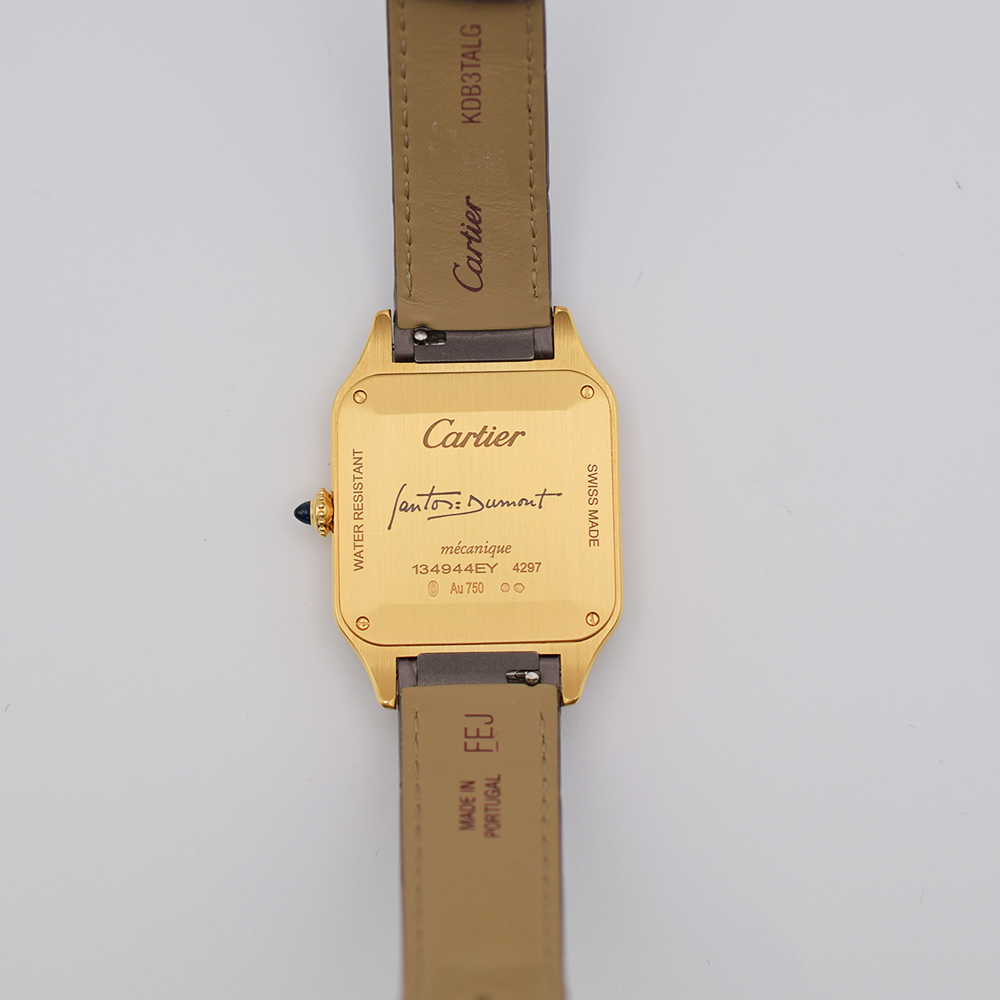 Santos-Dumont Yellow Gold Taupe Grey Dial Limited Edition 31mm Product Image 9