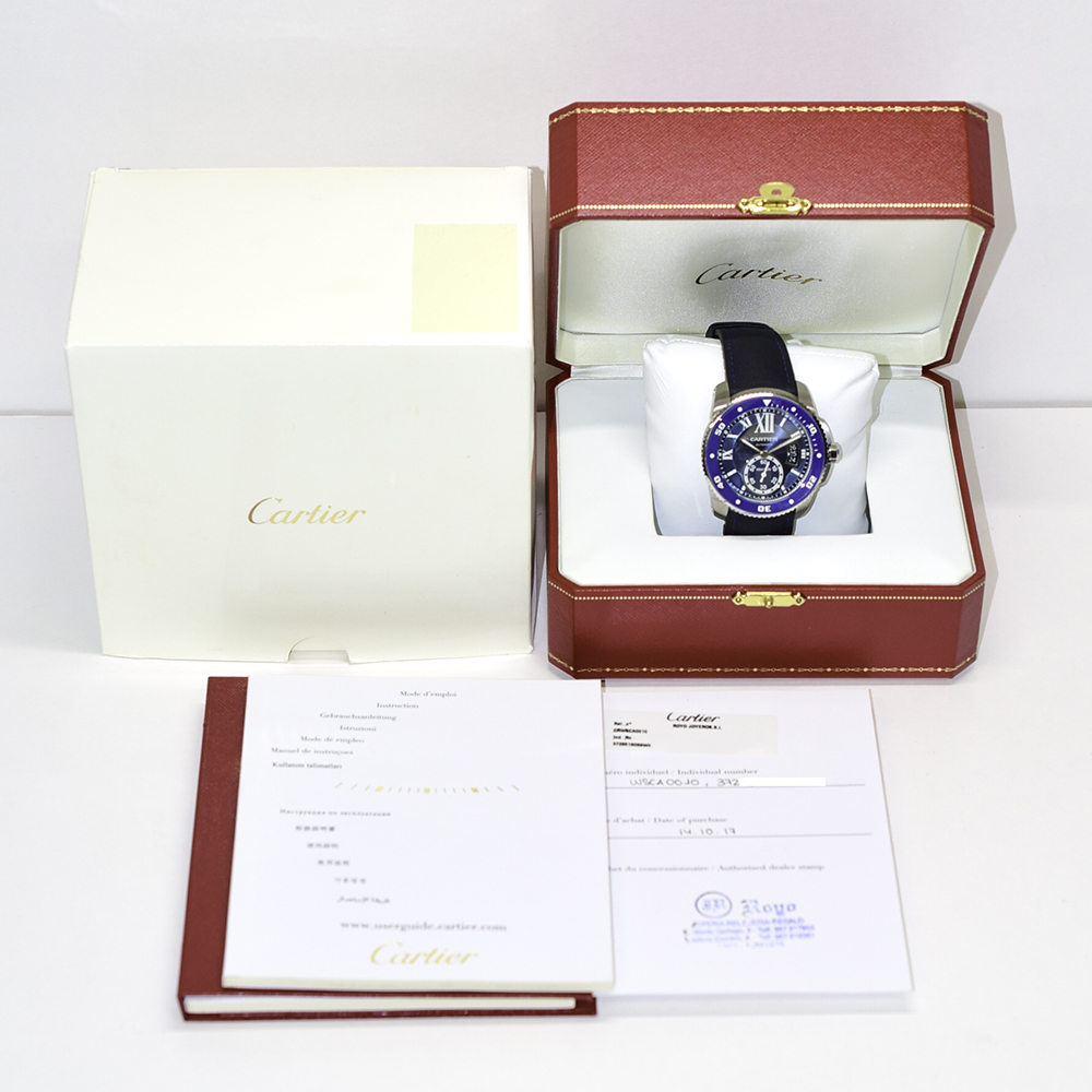 Calibre de Cartier Steel Blue Dial 42mm Product Image 10