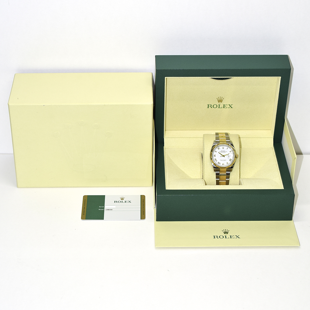 Datejust Yellow Gold & Steel White Dial 36mm Product Image 9