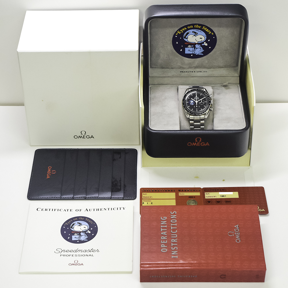 Speedmaster Professional Moonwatch "Snoopy Award" Steel Black Dial 42mm Product Image 12