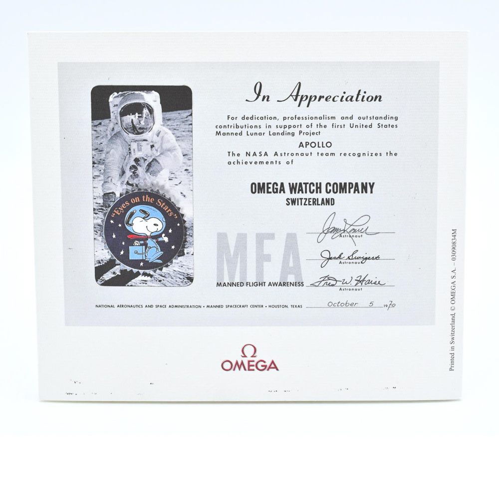 Speedmaster Professional Moonwatch "Snoopy Award" Steel Black Dial 42mm Product Image 11