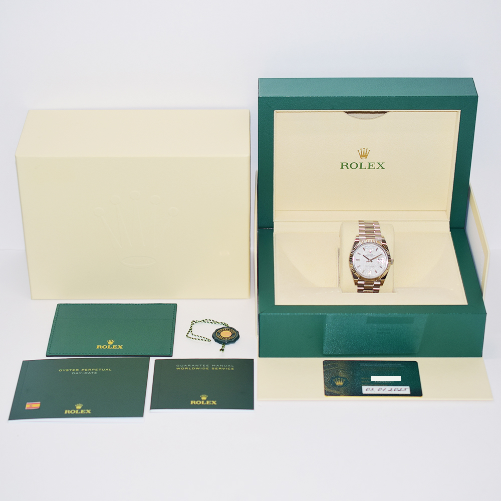 Day-Date White Gold Diamond Meteorite Dial 40mm Product Image 12