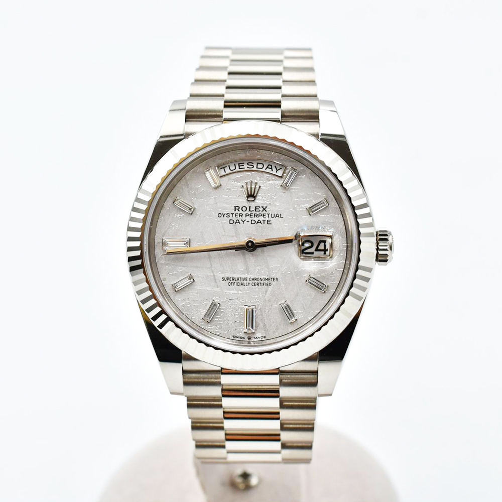 Day-Date White Gold Diamond Meteorite Dial 40mm Product Image 1