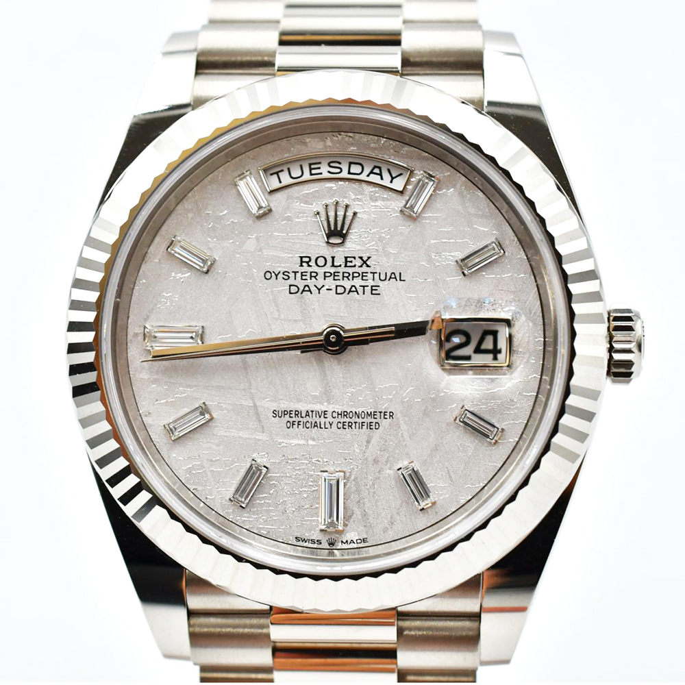 Day-Date White Gold Diamond Meteorite Dial 40mm Product Image 2