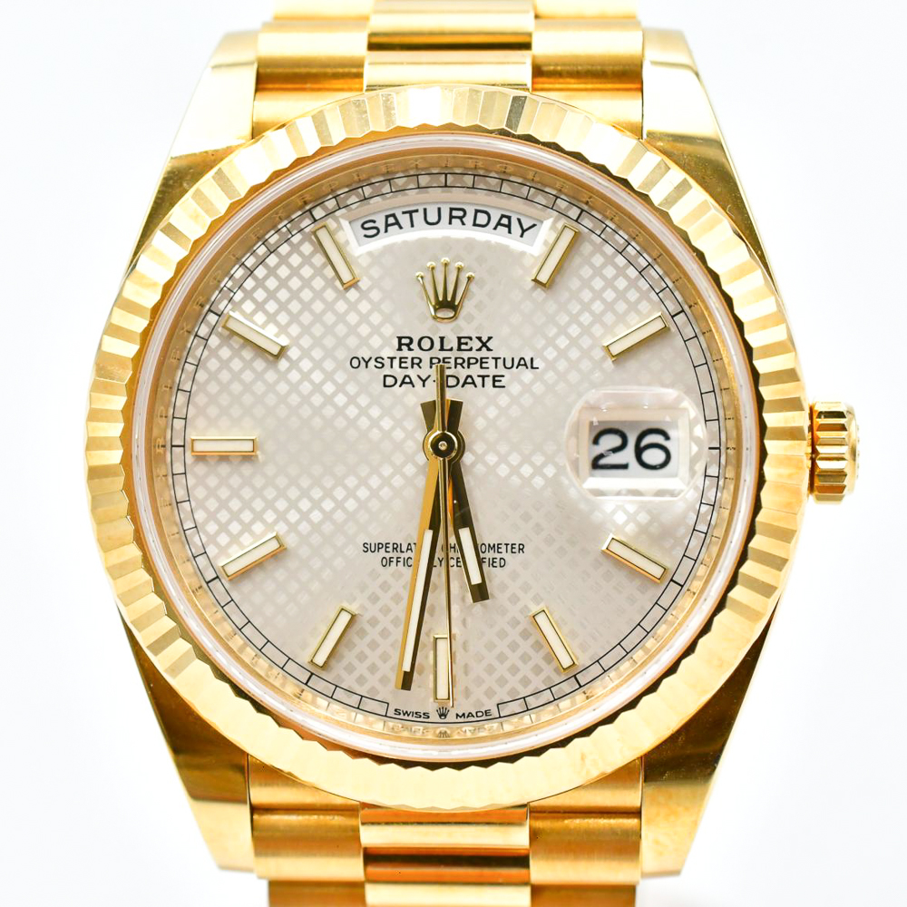Day-Date Yellow Gold Silver Dial 40mm Product Image 2