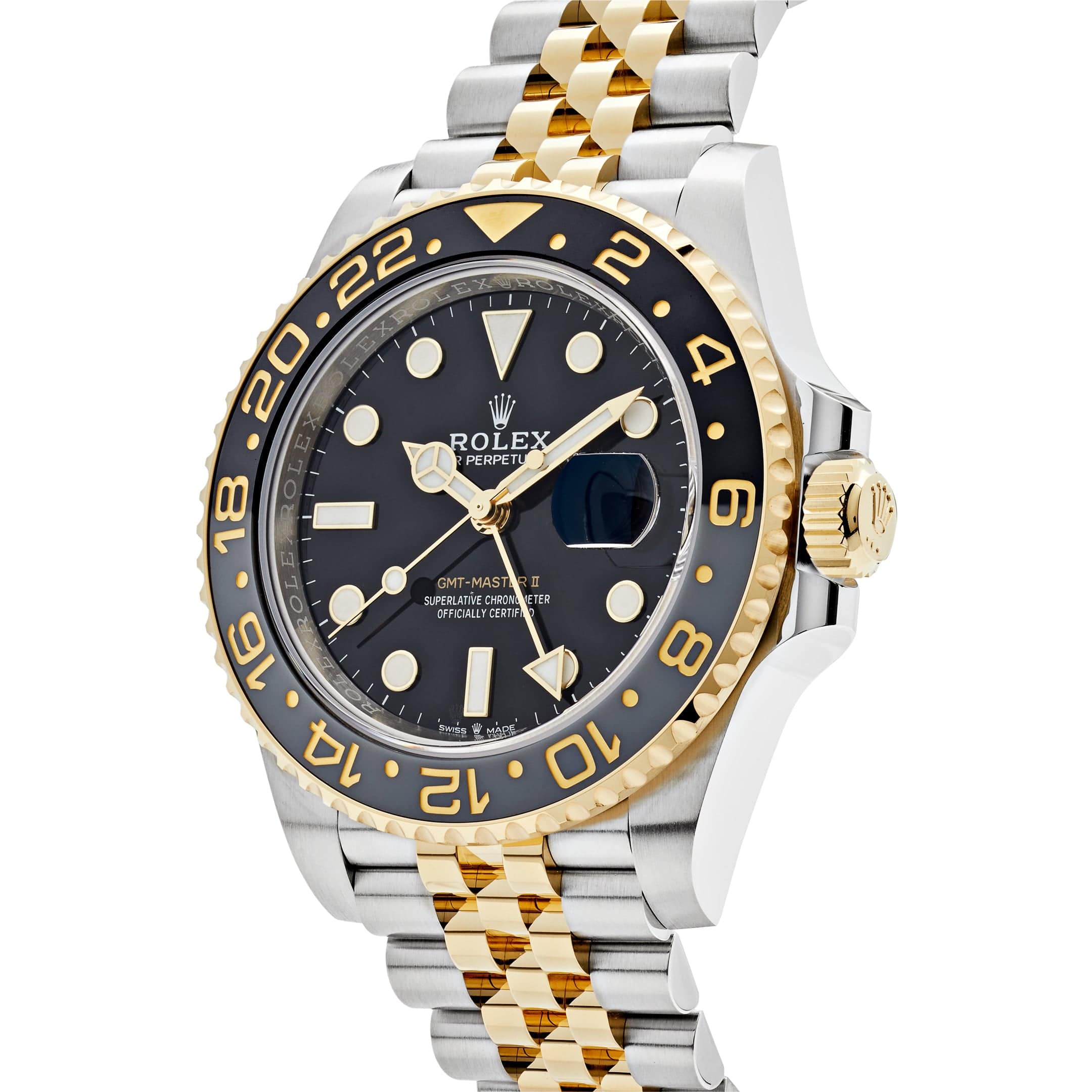 GMT-Master II Yellow Gold & Steel Jubilee Black Dial 40mm Product Image 1