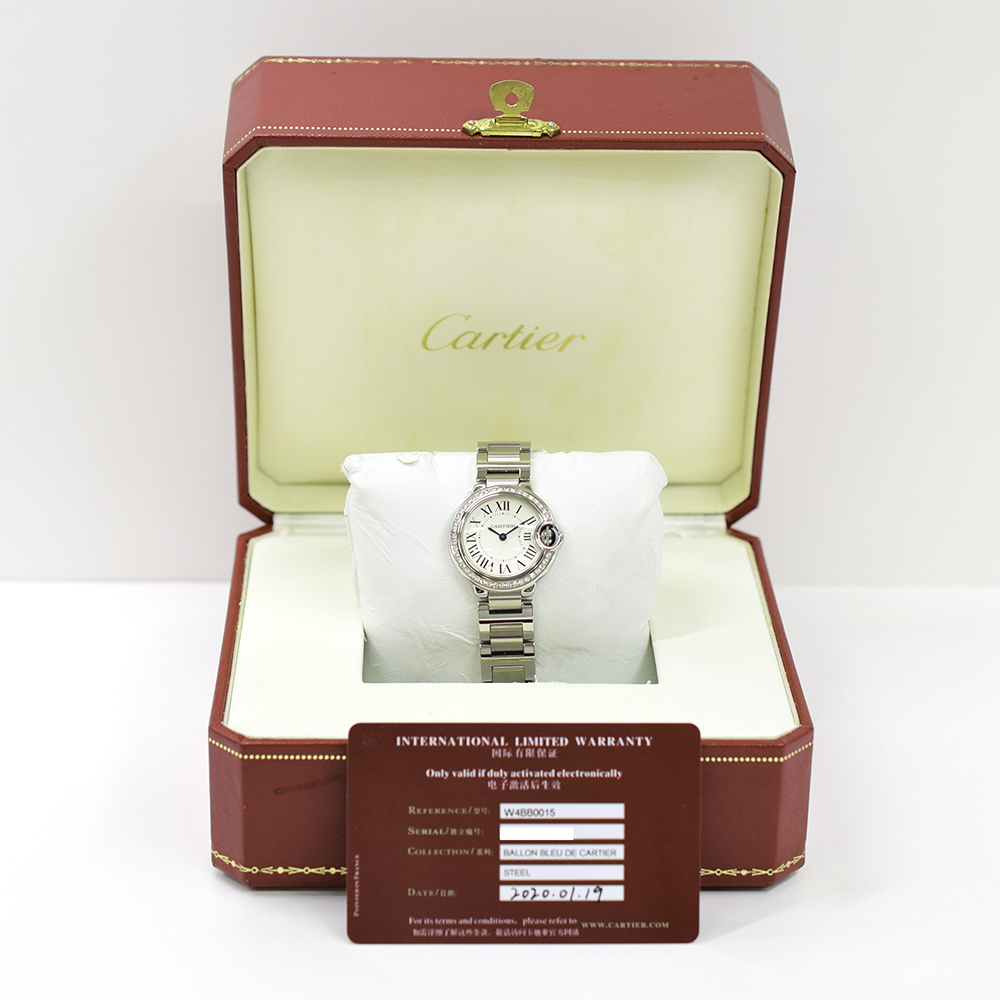 Ballon Bleu de Cartier Steel Diamond White Dial 28mm Product Image 8