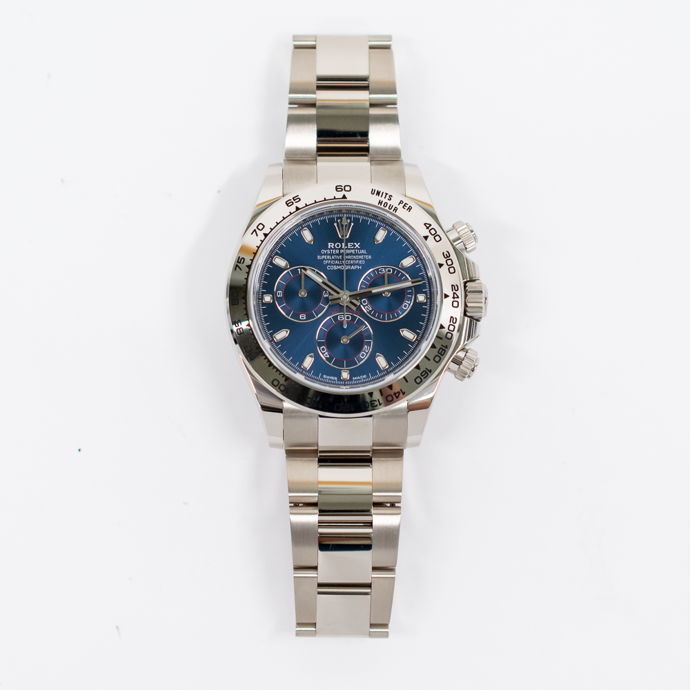Daytona White Gold Blue Dial 40mm Product Image 1