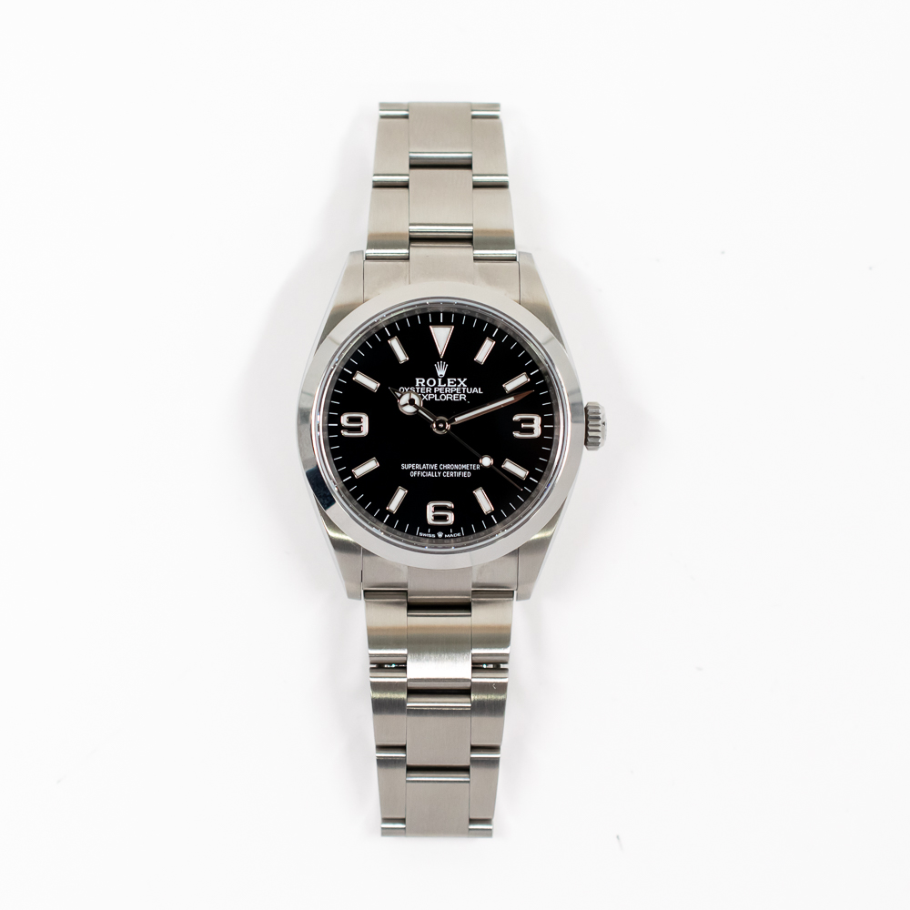 Explorer Steel Black Dial 36mm Product Image 1