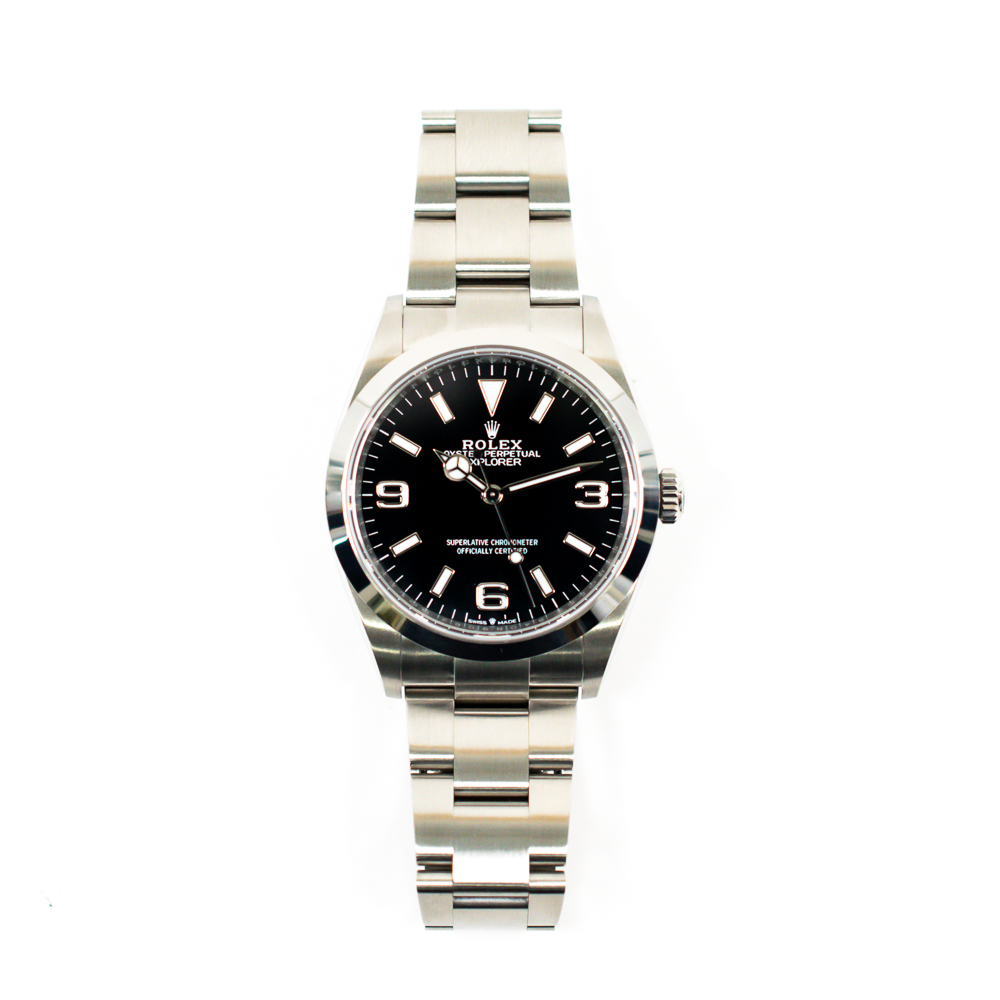 Explorer Steel Black Dial 36mm Product Image 1