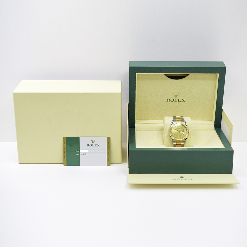 Datejust Yellow Gold & Steel Champagne Dial 36mm Product Image 9