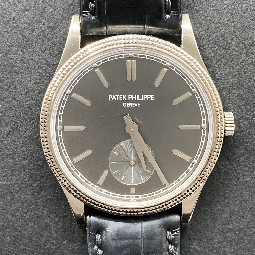 Calatrava Clous de Paris White Gold Grey Dial 39mm Product Image 2