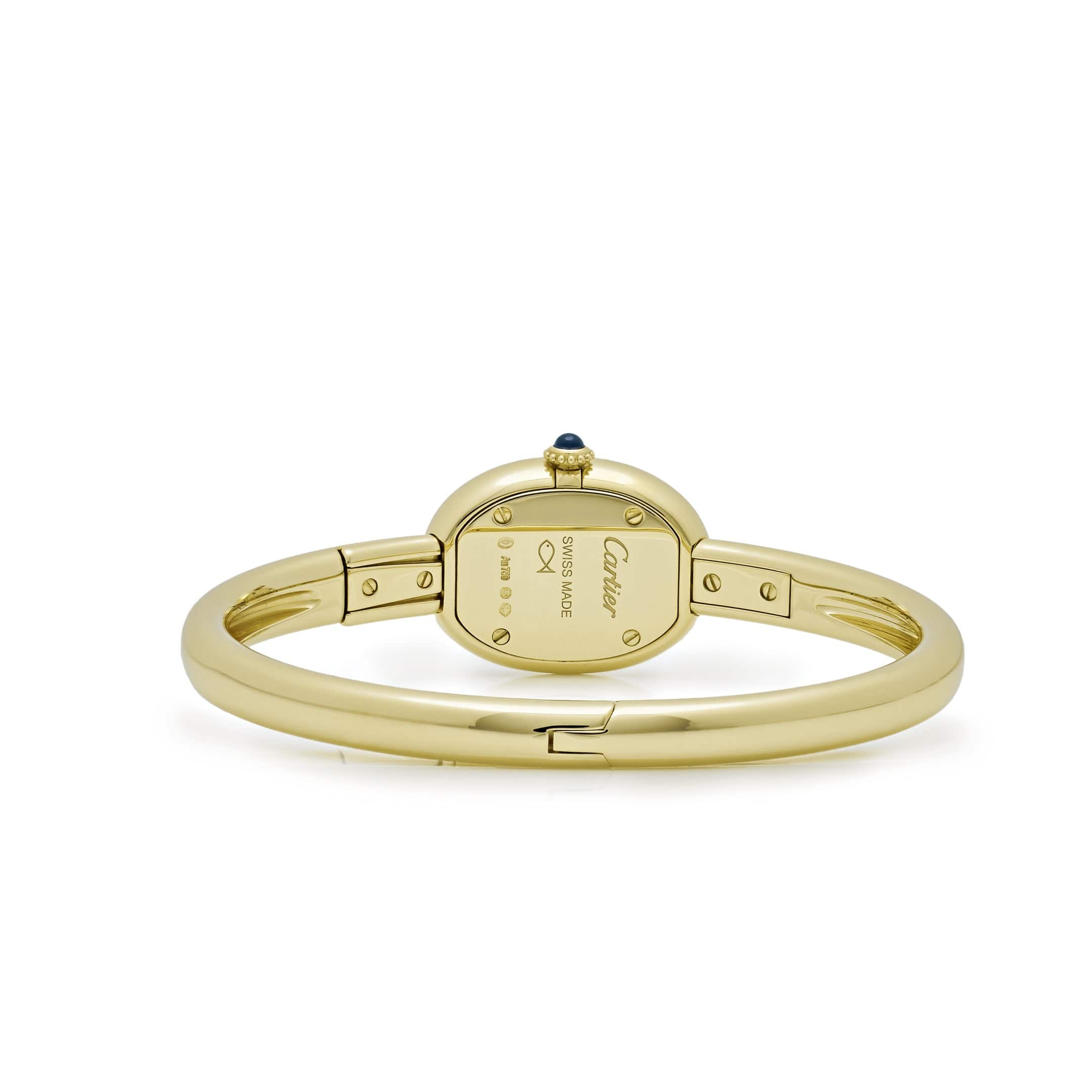 Baignoire de Cartier Size 16 Yellow Gold Silver Dial 24mm Product Image 4