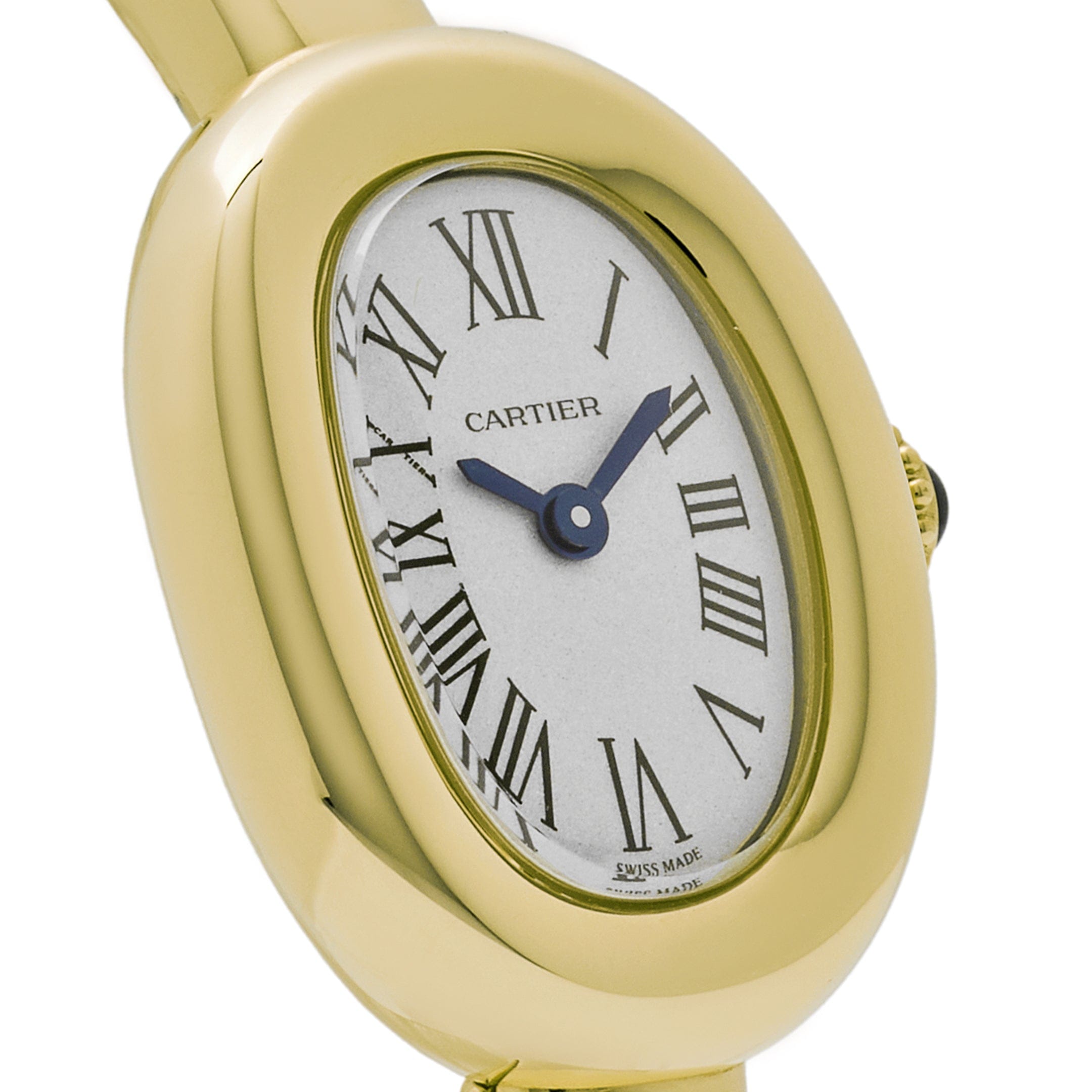Baignoire de Cartier Size 16 Yellow Gold Silver Dial 24mm Product Image 3