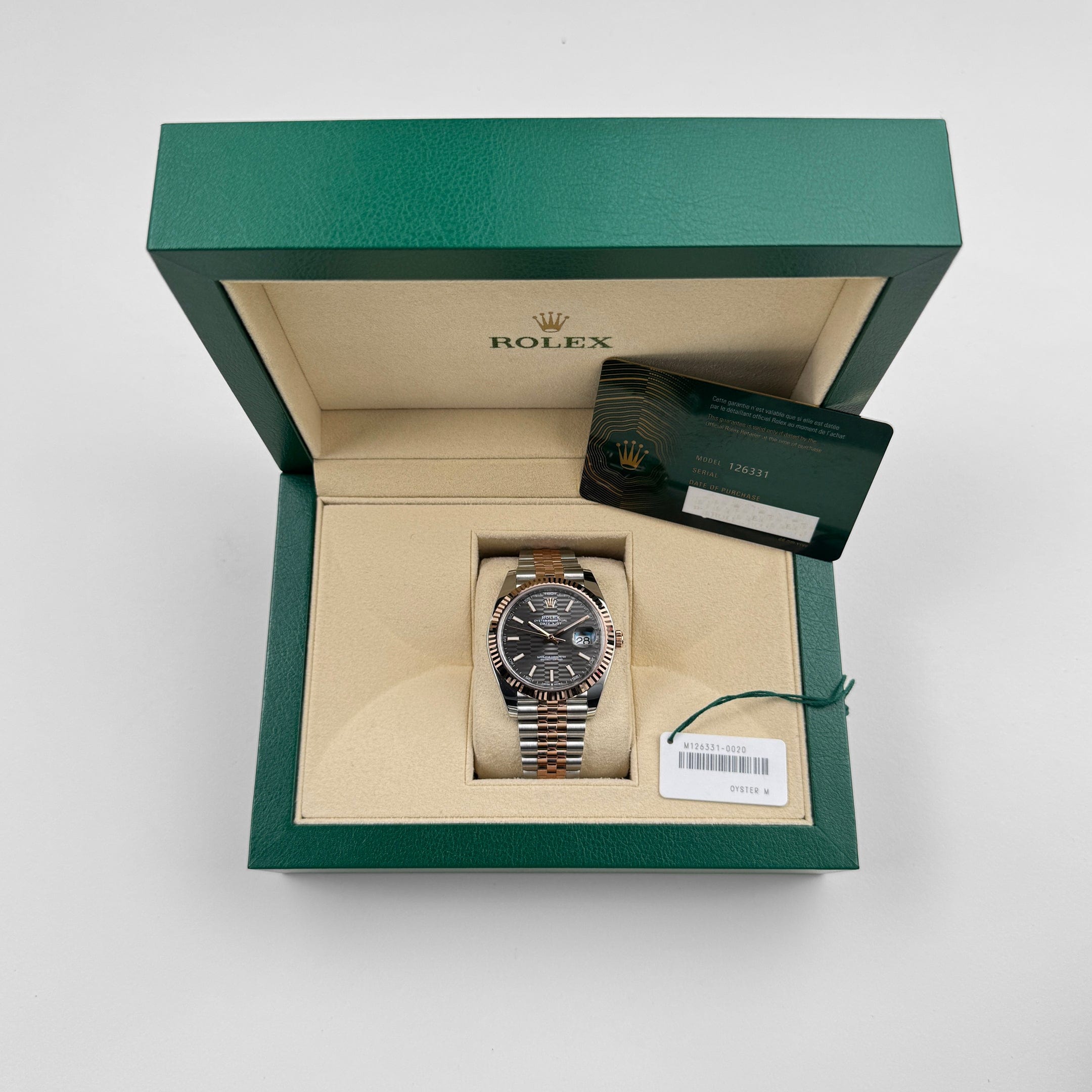 Datejust Rose Gold & Steel Jubilee Grey Dial 41mm Product Image 10