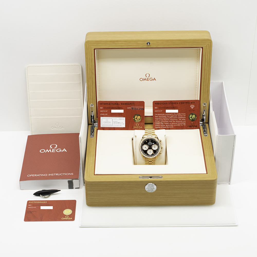 Speedmaster Date Rose Gold Diamond Brown Dial 38mm Product Image 9