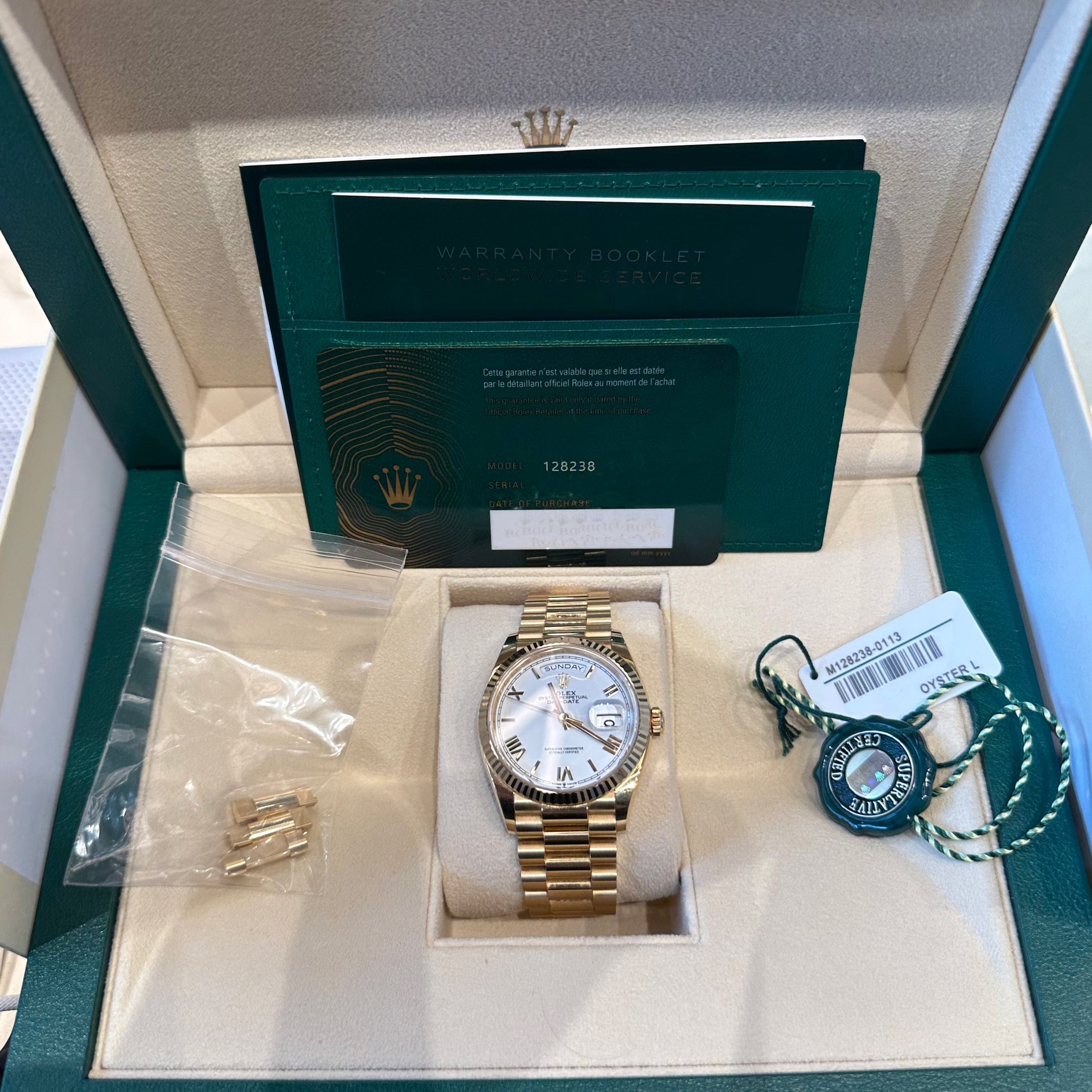 Day-Date Yellow Gold White Dial 36mm Product Image 10