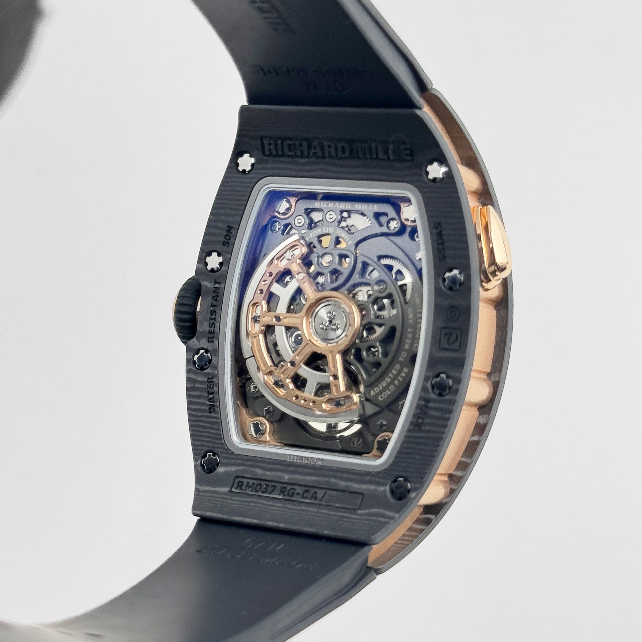 RM37 Rose Gold Carbon TPT Diamond Product Image 8