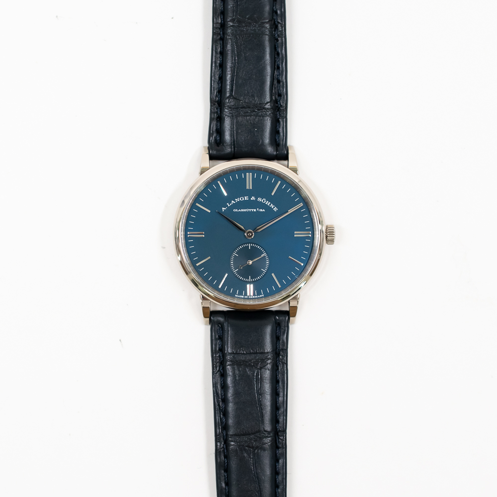 Saxonia White Gold Blue Dial 35mm Product Image 1