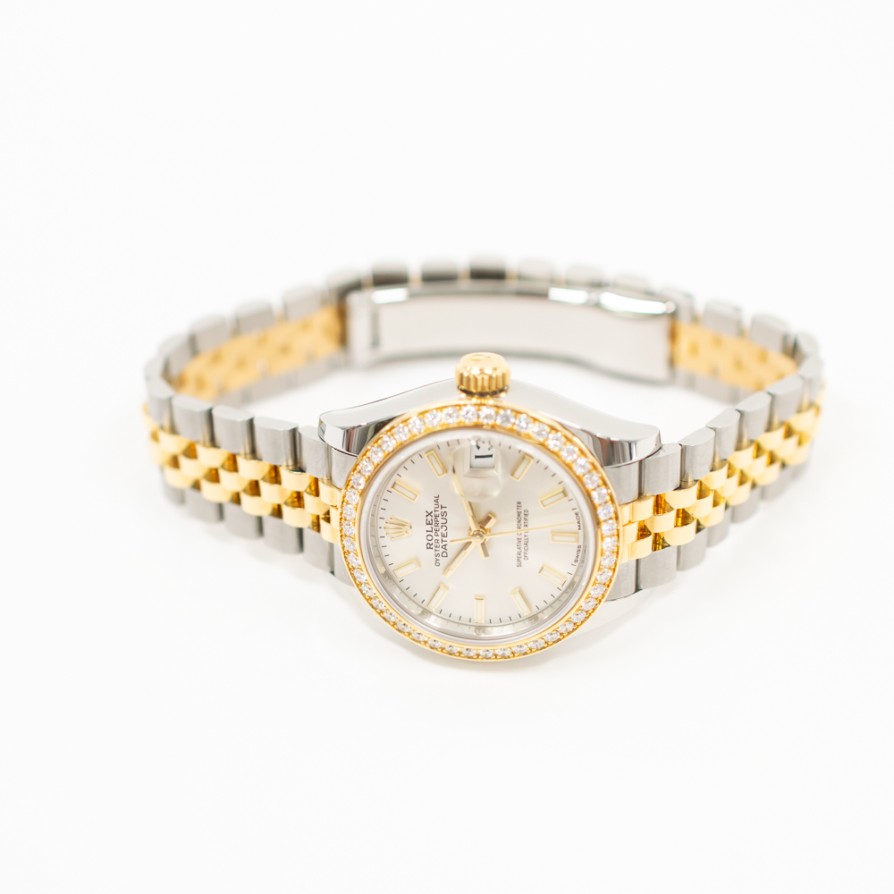 Lady-Datejust Yellow Gold & Steel Diamond Silver Dial 28mm Product Image 2