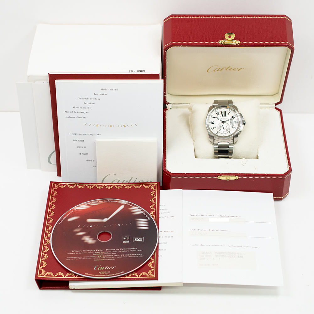 Calibre de Cartier Steel Silver Dial 42mm Product Image 9