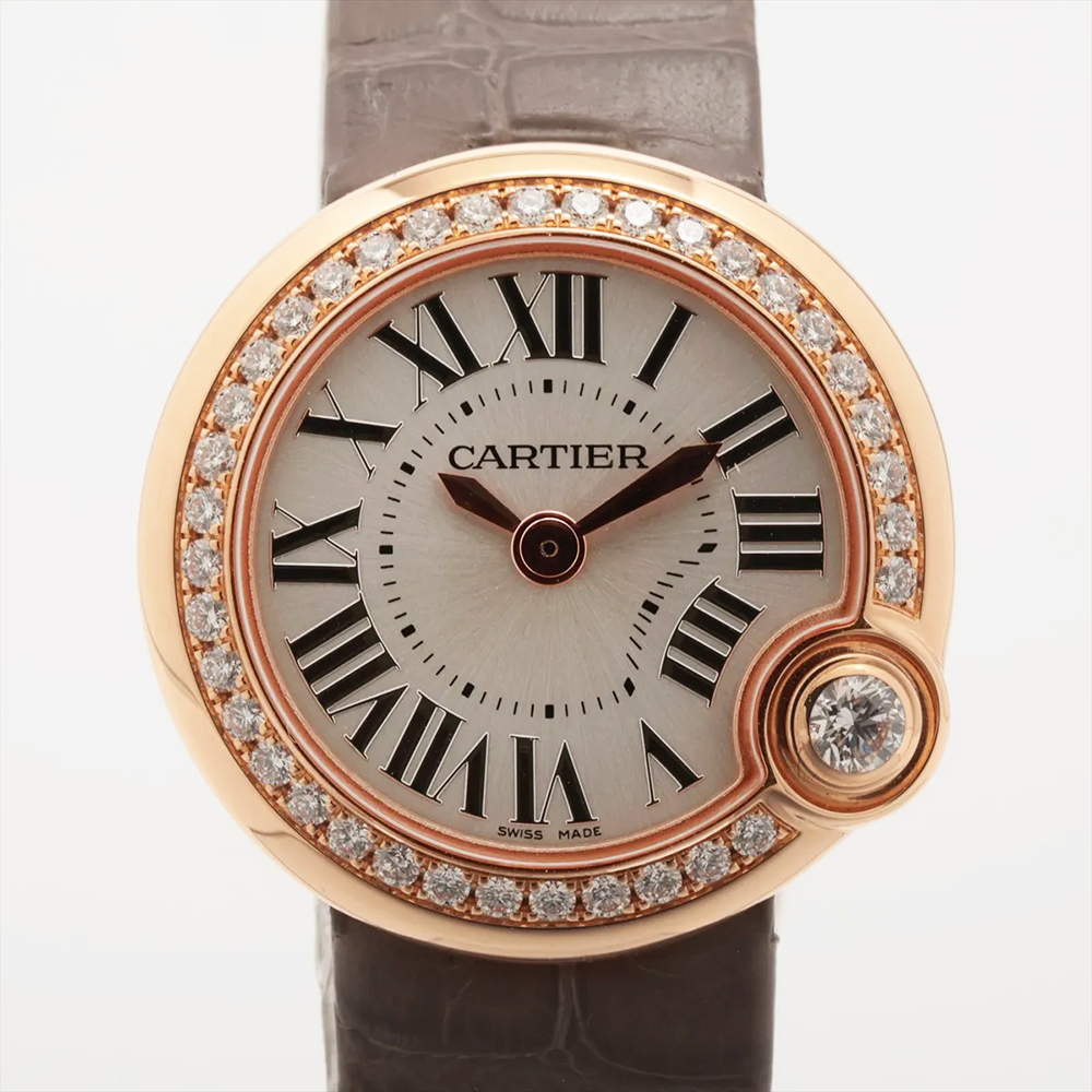 Ballon Blanc de Cartier Rose Gold Diamond Silver Dial 26mm Product Image 2
