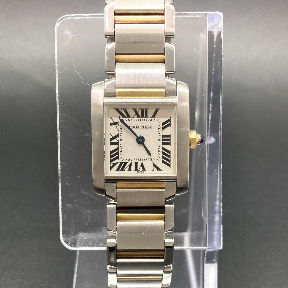 Tank Française Yellow Gold & Steel White Dial 20mm Product Image 2
