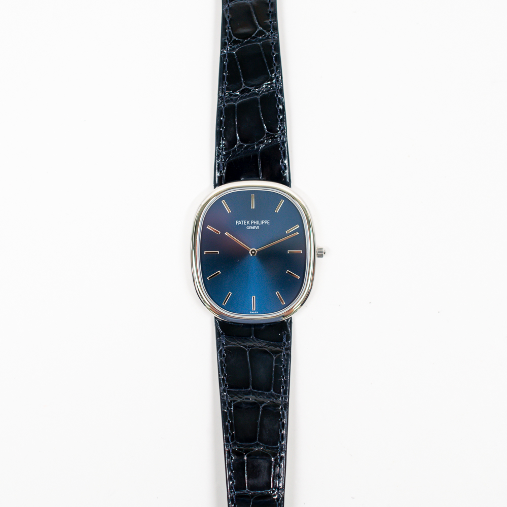 Golden Ellipse Platinum Blue Dial 34mm Product Image 1