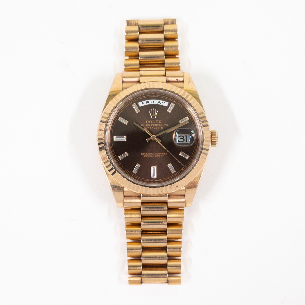 Day-Date Rose Gold Brown Dial 40mm Product Image 1