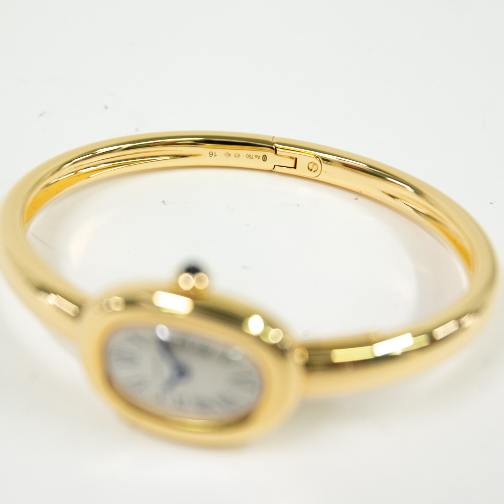 Baignoire de Cartier Size 16 Yellow Gold Silver Dial 24mm Product Image 4