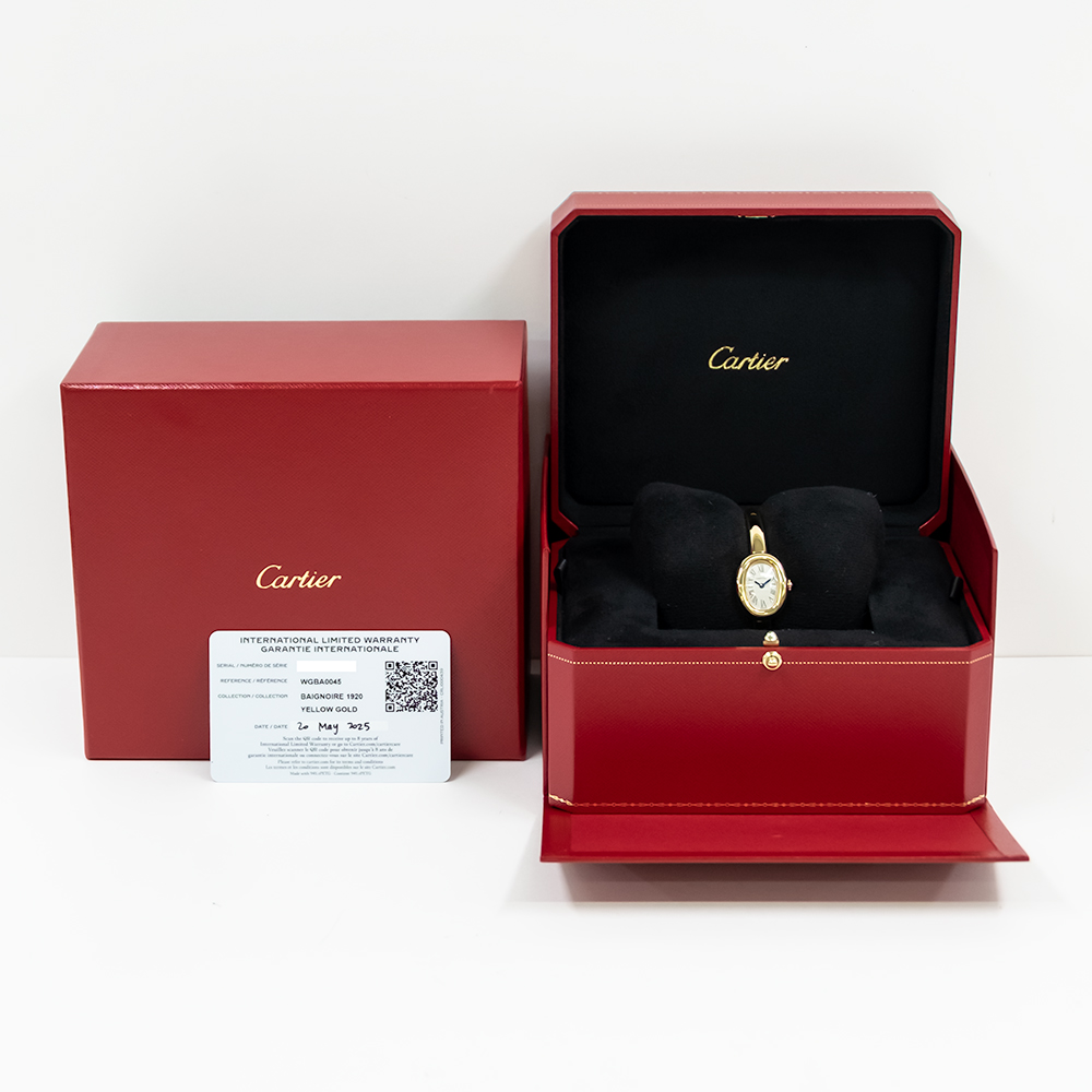 Baignoire de Cartier Size 16 Yellow Gold Silver Dial 24mm Product Image 7