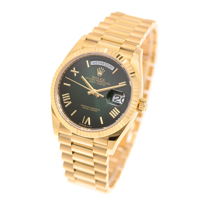 Day-Date Yellow Gold Green Ombré Dial 36mm Product Image 2