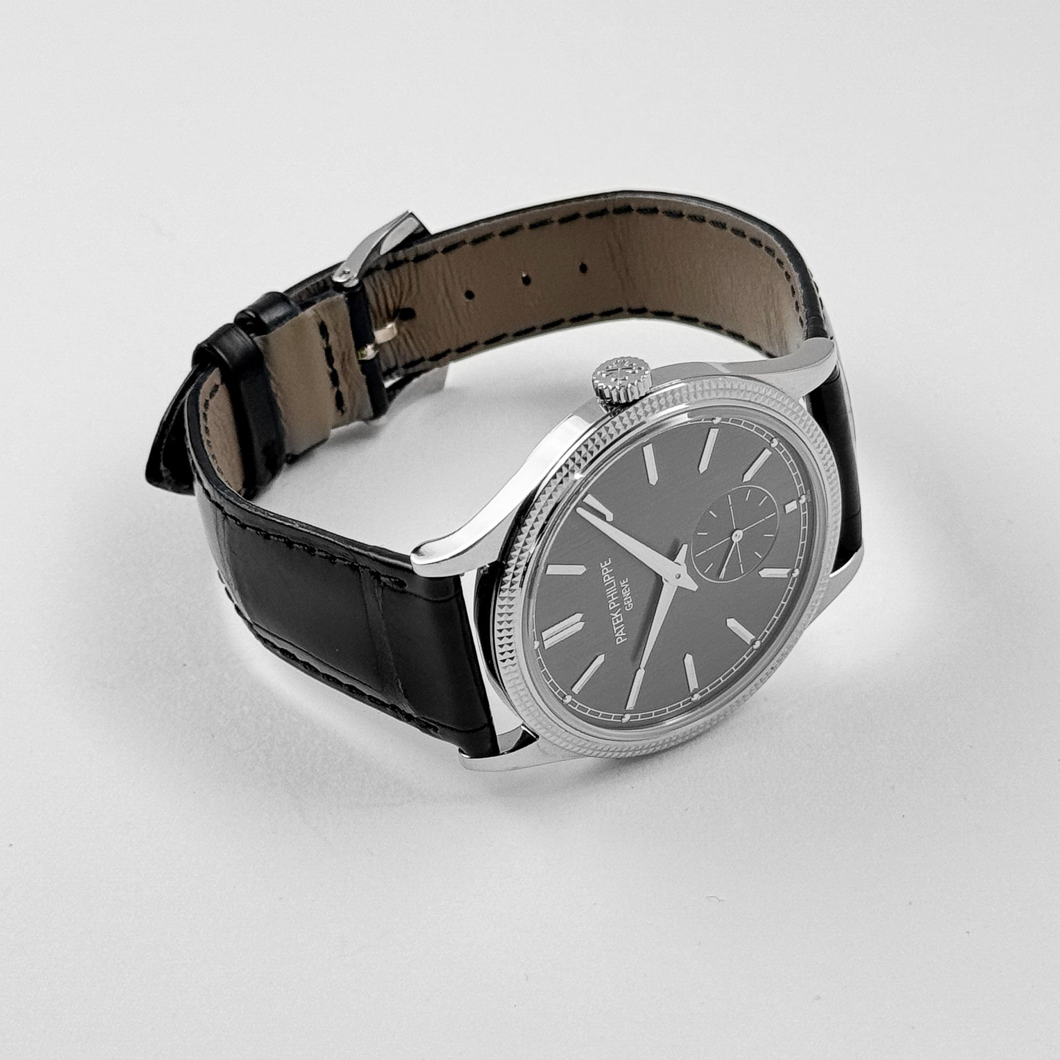 Calatrava Clous de Paris White Gold Grey Dial 39mm Product Image 3
