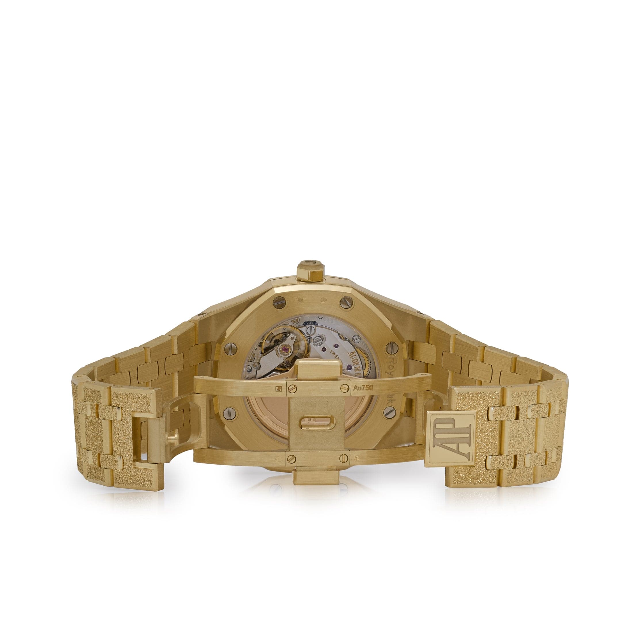 Royal Oak Frosted Yellow Gold Crystal Sand Dial 34mm Product Image 4