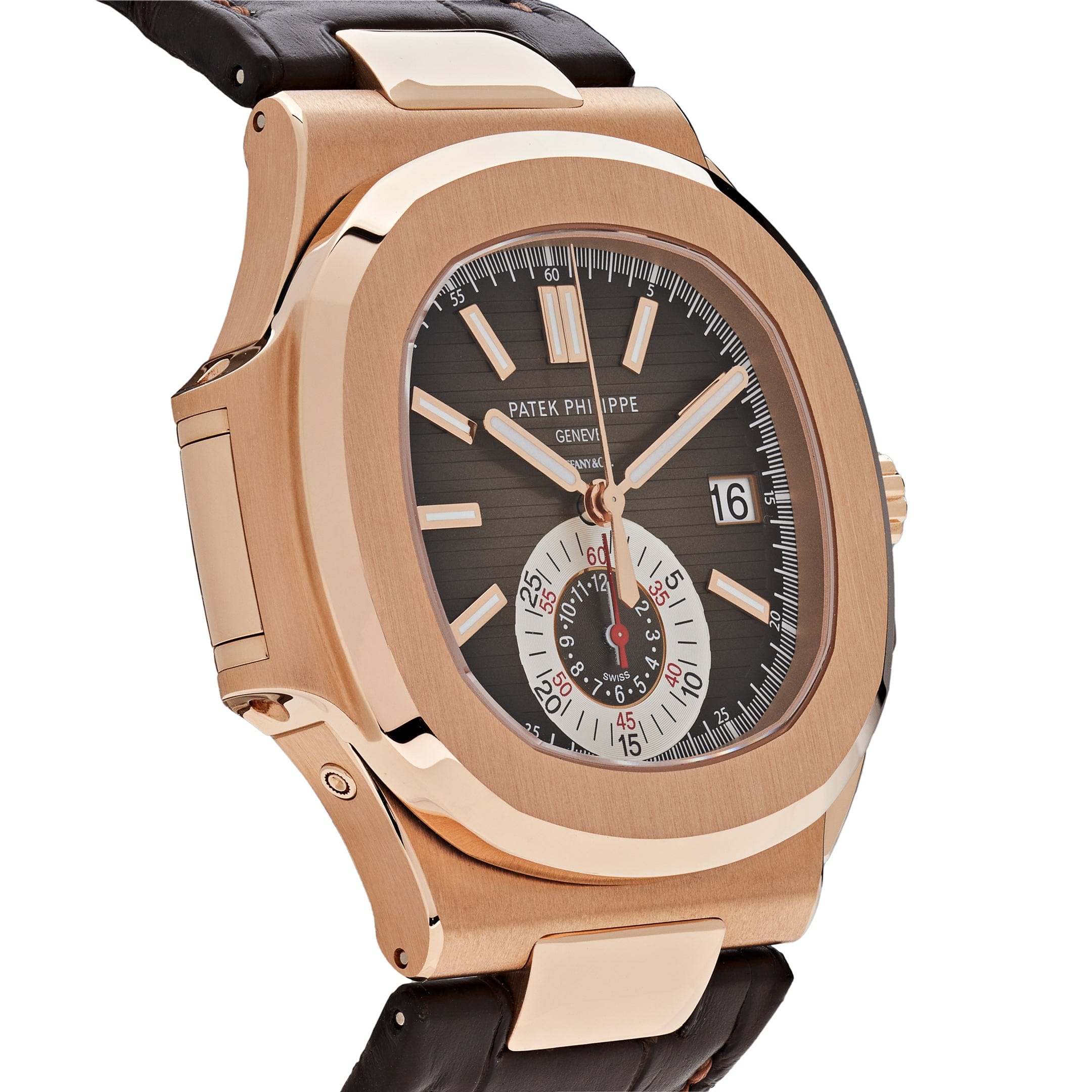 Nautilus Chronograph "Tiffany & Co." Rose Gold Brown Dial 41mm Product Image 2