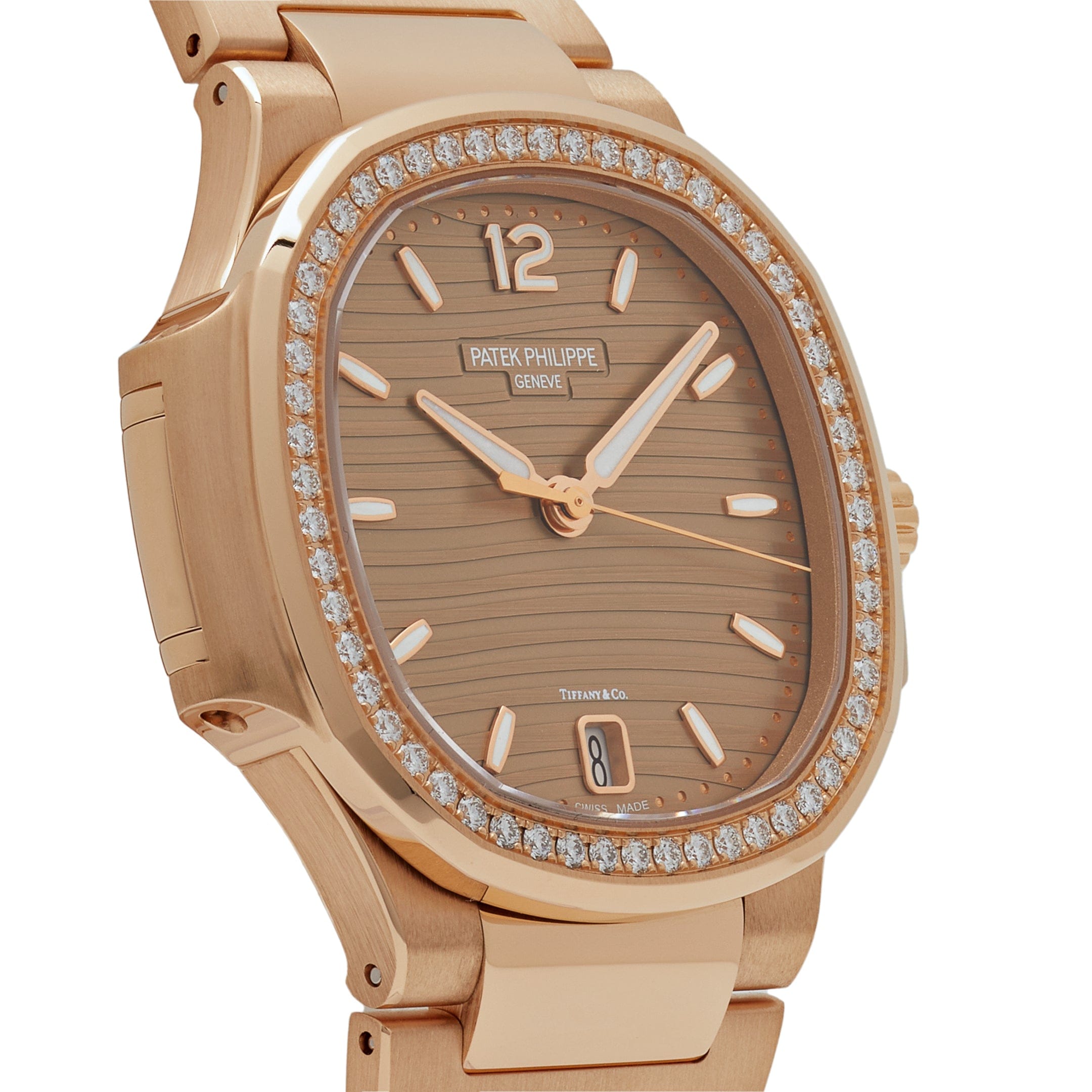 Nautilus "Tiffany & Co." Rose Gold Diamond Champagne Dial 35mm Product Image 2