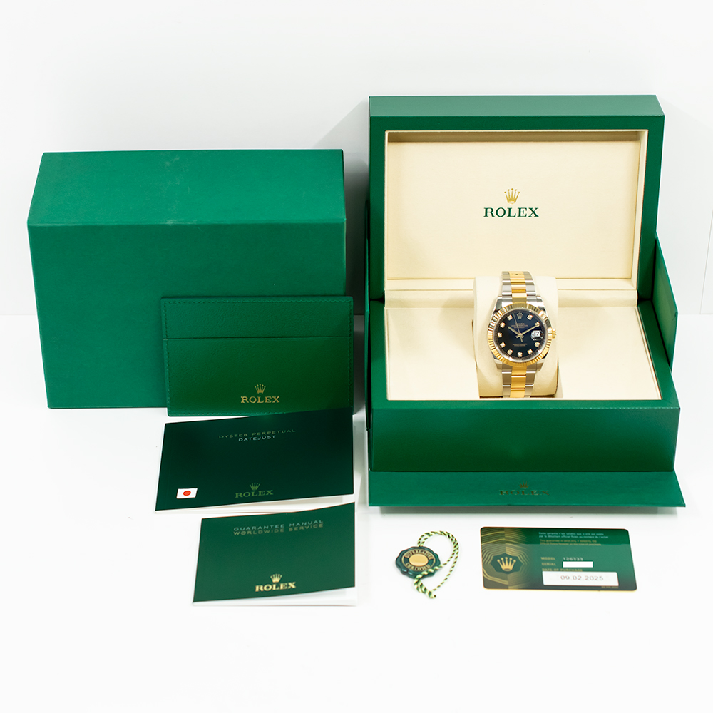 Datejust Yellow Gold & Steel Black Dial 41mm Product Image 9