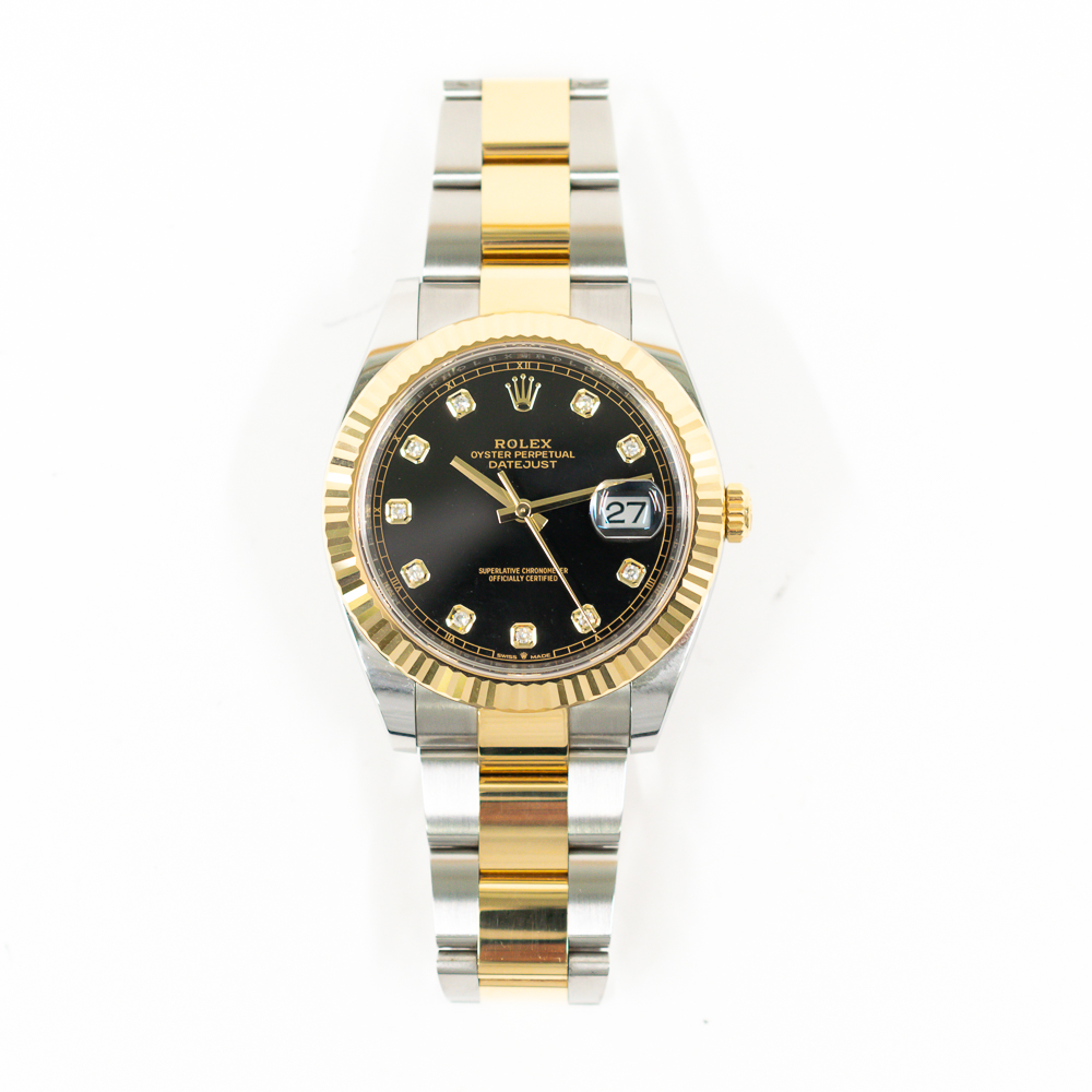Datejust Yellow Gold & Steel Black Dial 41mm Product Image 1