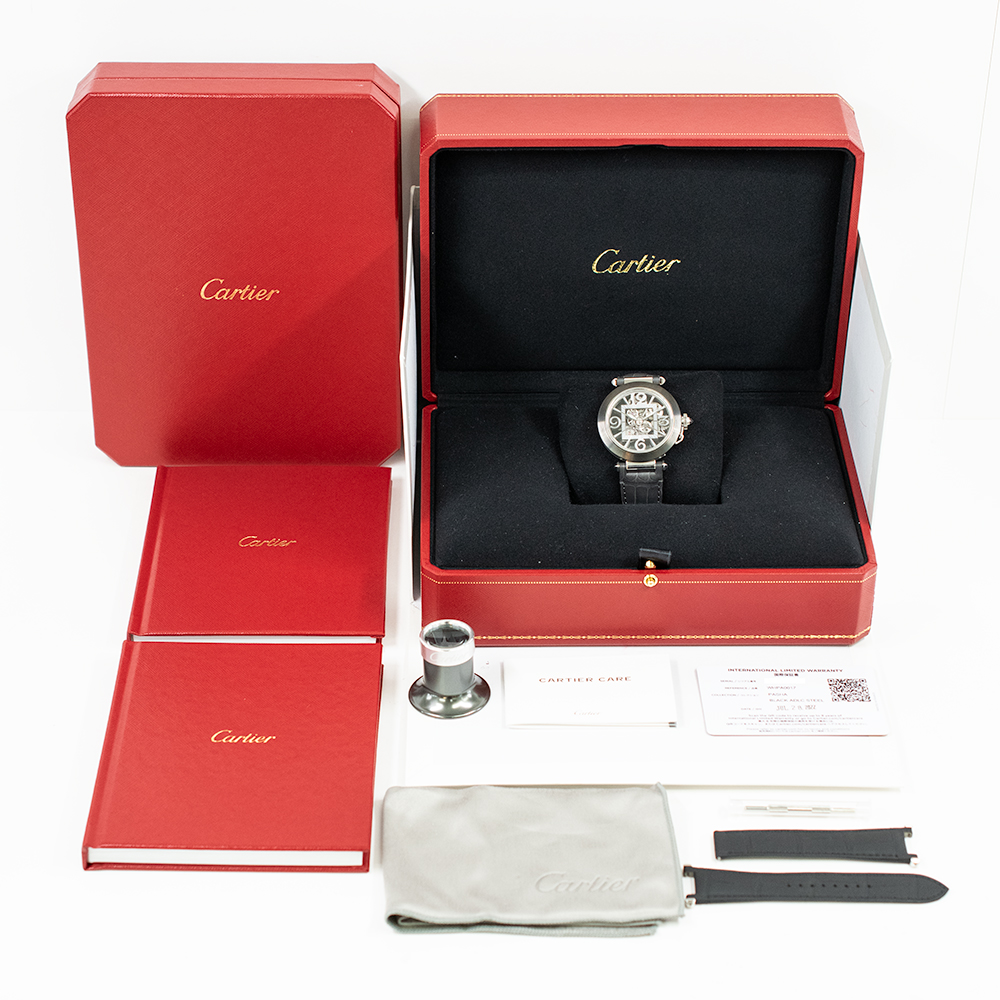 Pasha de Cartier Steel Skeleton Dial 41mm Product Image 8