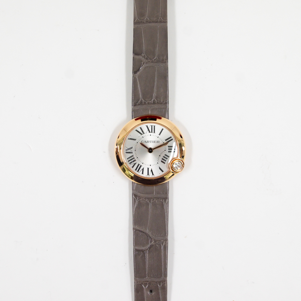 Ballon Blanc de Cartier Rose Gold Silver Dial 30mm Product Image 2