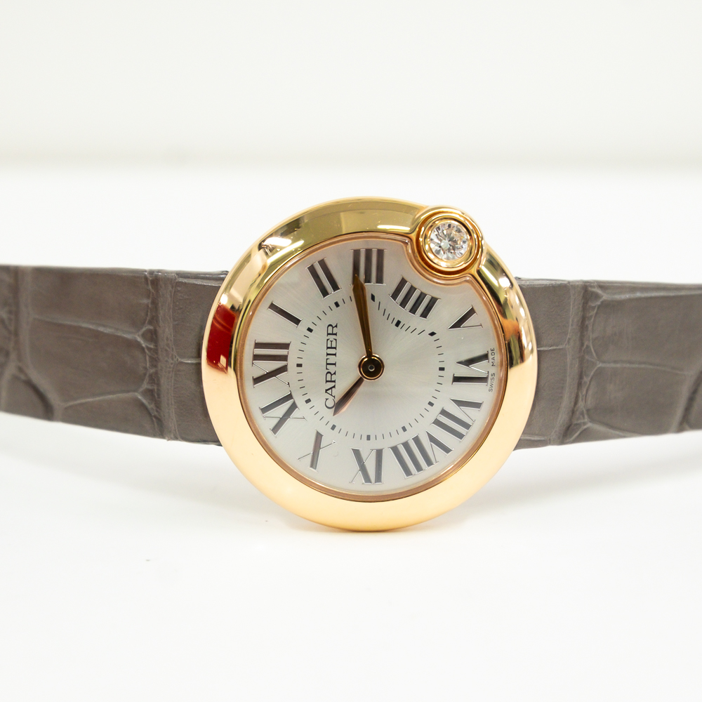 Ballon Blanc de Cartier Rose Gold Silver Dial 30mm Product Image 3